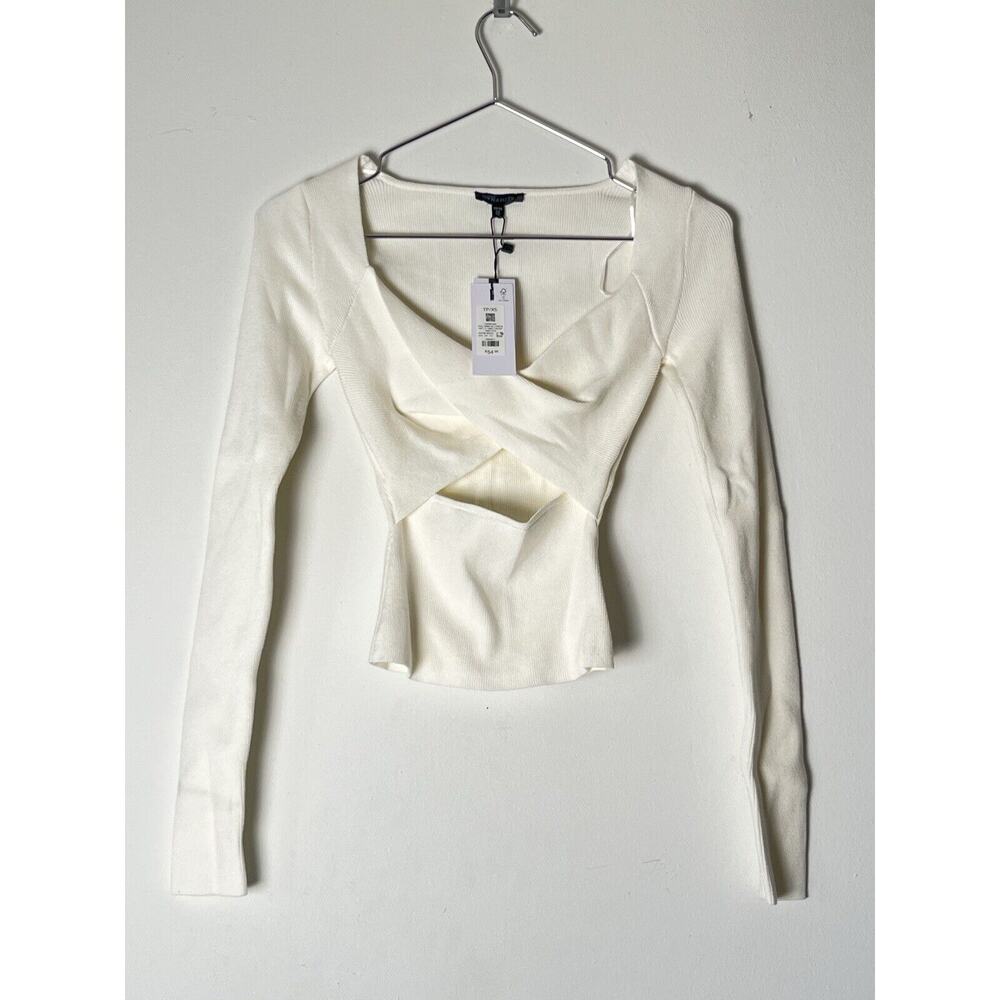 Dynamite Full Manche Longue pbt Ls Twist Front Sweater Size XS NWT